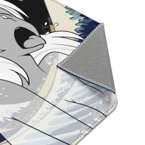 Great Wave Off Ahegao Rug - Image 5